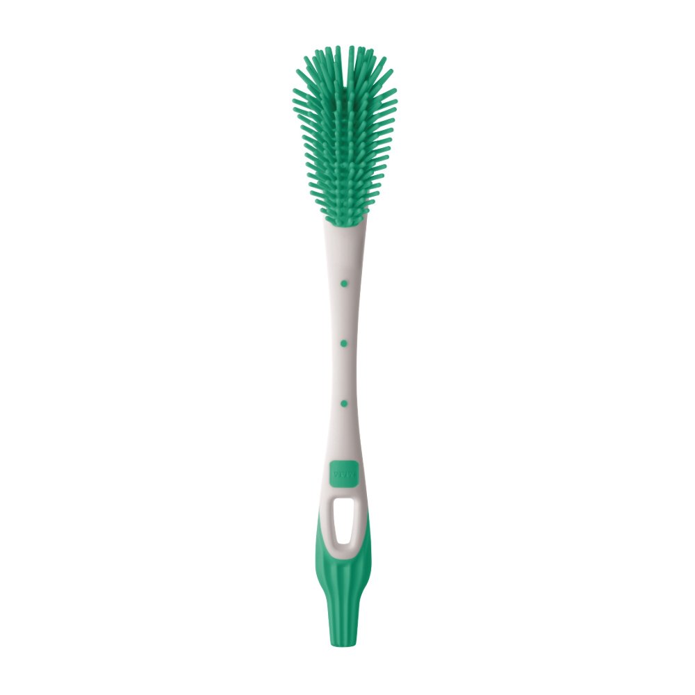 Mam Soft Brush Βούρτσα Καθαρισμού Μπιμπερό & Θηλών με Ιδιαίτερα Μαλακές Τρίχες Κωδ 430, 1 Τεμάχιο – πράσινο