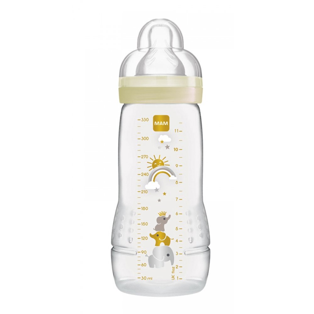 Mam Easy Active™ Baby Bottle Fairy Tale 4+ Μηνών Κωδ 361S Μπιμπερό Πολυπροπυλενίου με Θηλή Σιλικόνης 330ml – άσπρο