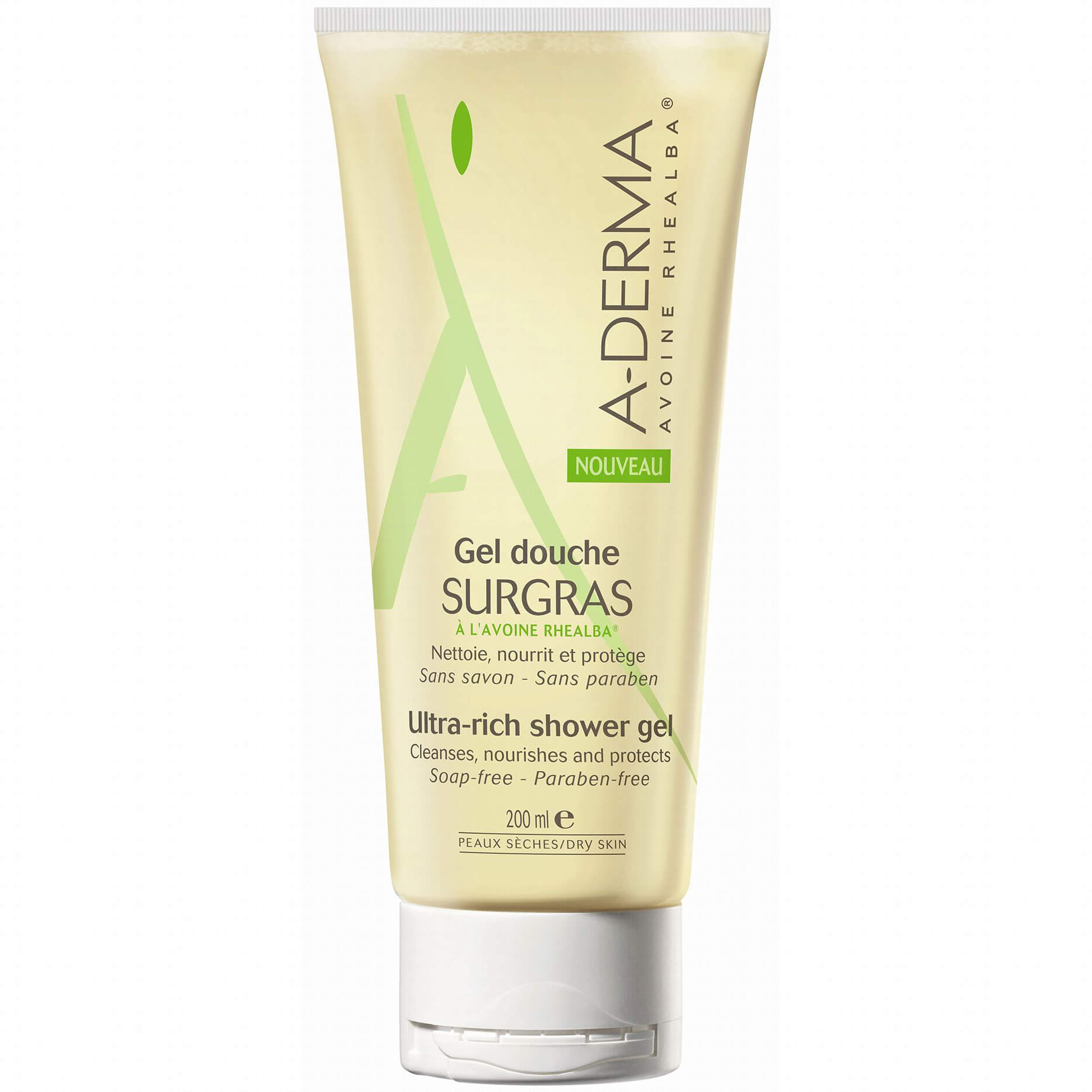 A-Derma Soins Originels Gel Douche Surgras Πλούσιο Gel Καθαρισμού για Ξηρά Δέρματα – 200ml