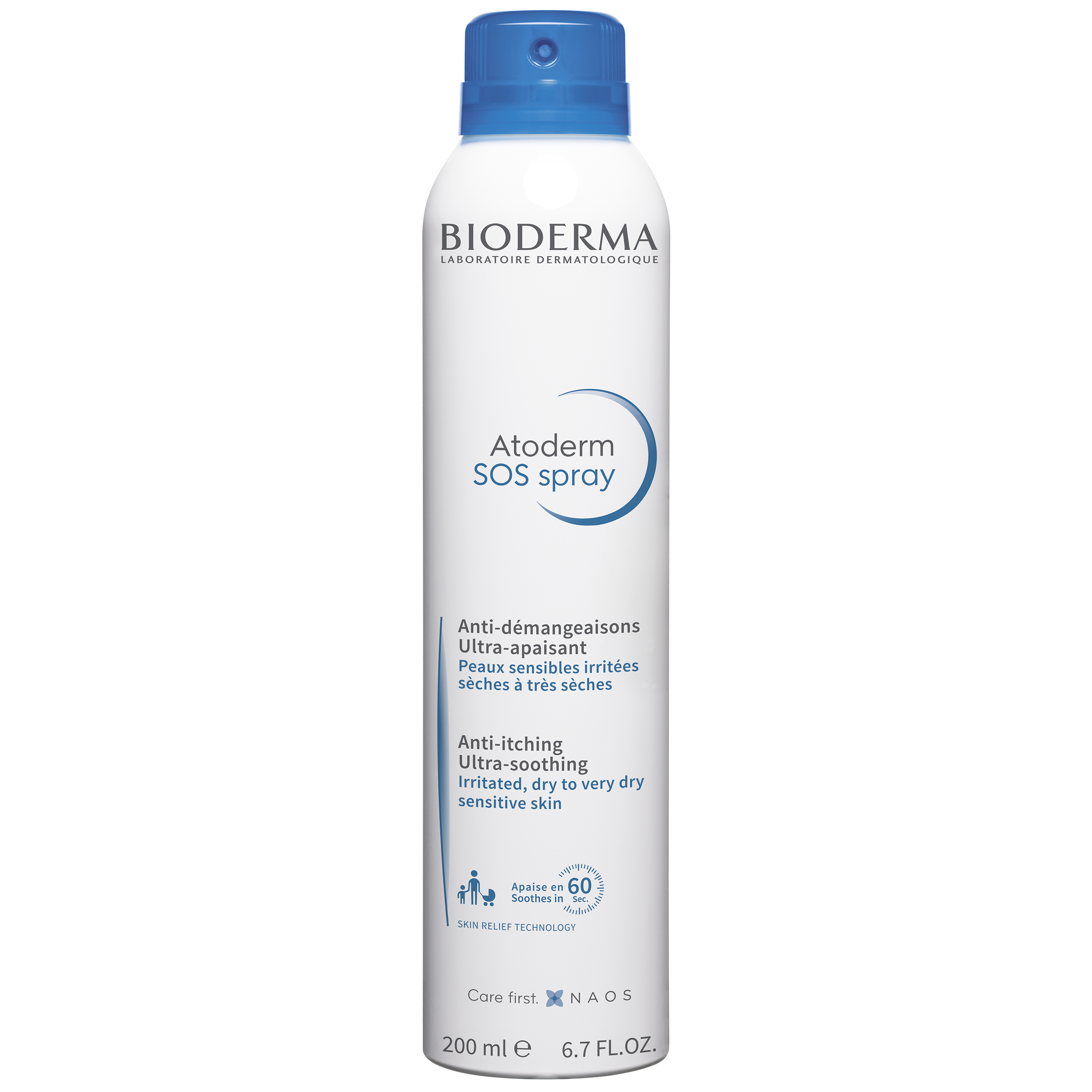 Bioderma Atoderm SOS Spray Η Πρώτη Κίνηση Κατά του Κνησμού για Άμεση Ανακούφιση, Πρόσωπο – Σώμα – 200ml
