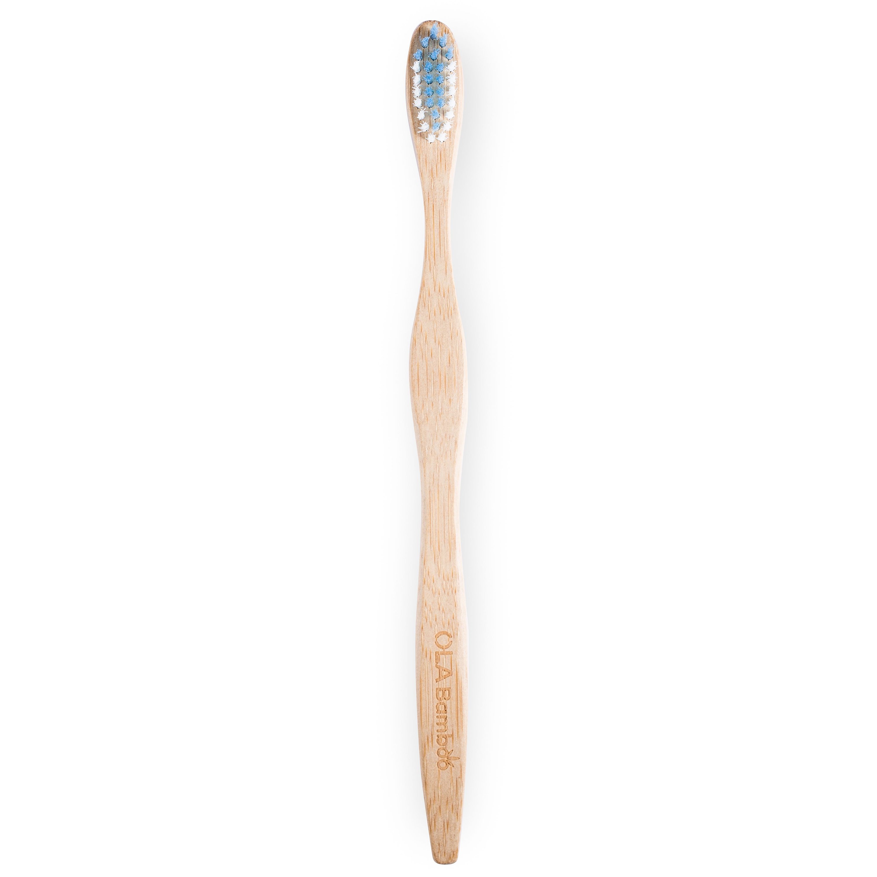 OLABamboo Toothbrush Soft Οδοντόβουρτσα Από 100% Μπαμπού Μαλακή 1 Τεμάχιο – μπλέ