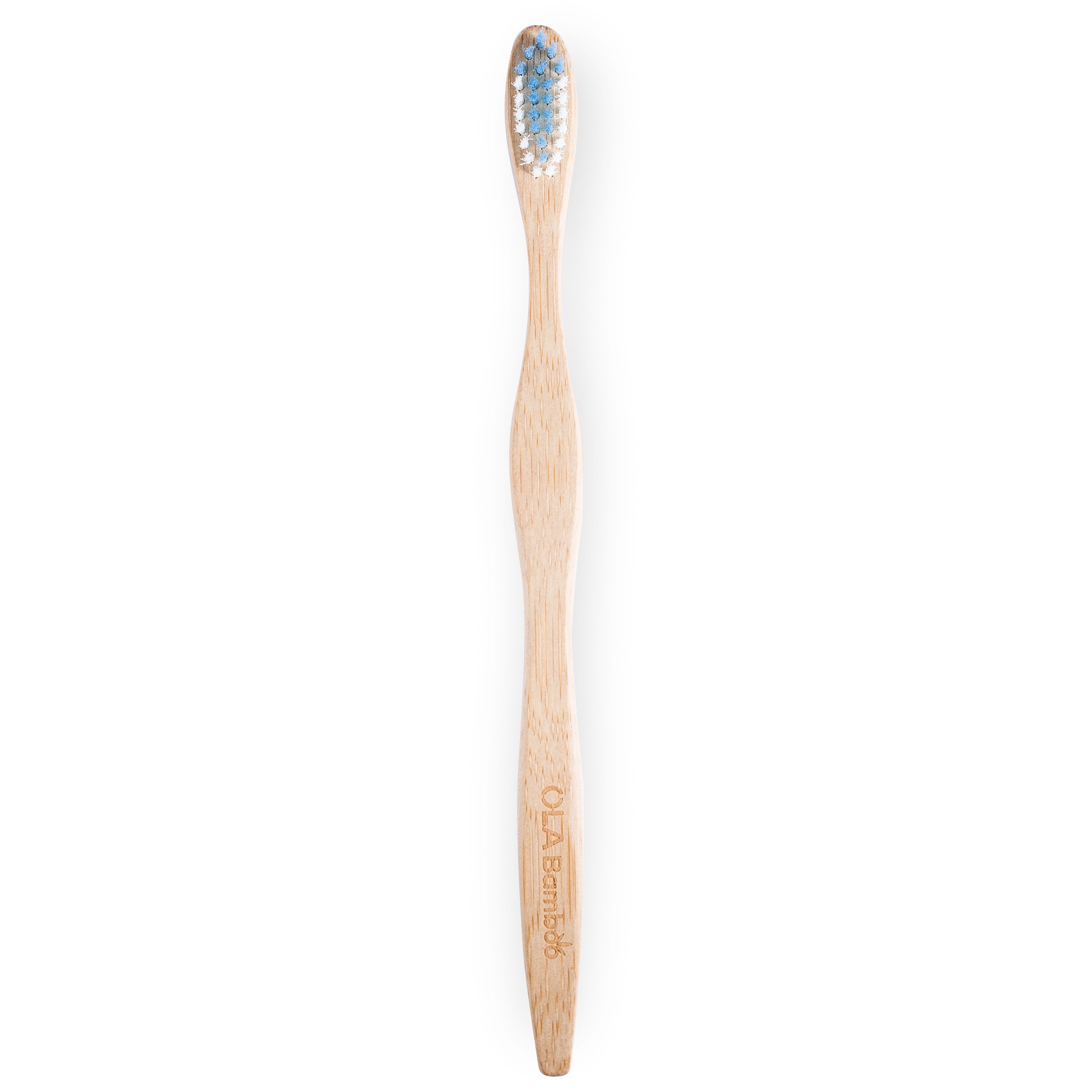 OLABamboo Toothbrush Ultra Soft Οδοντόβουρτσα Από 100% Μπαμπού Πολύ Μαλακή 1 Τεμάχιο – μπλέ