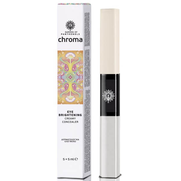 Garden of Panthenols Chroma Eye Brightener Creamy Concealer, Κρέμα Ματιών & Concealer 10ml – Ivory