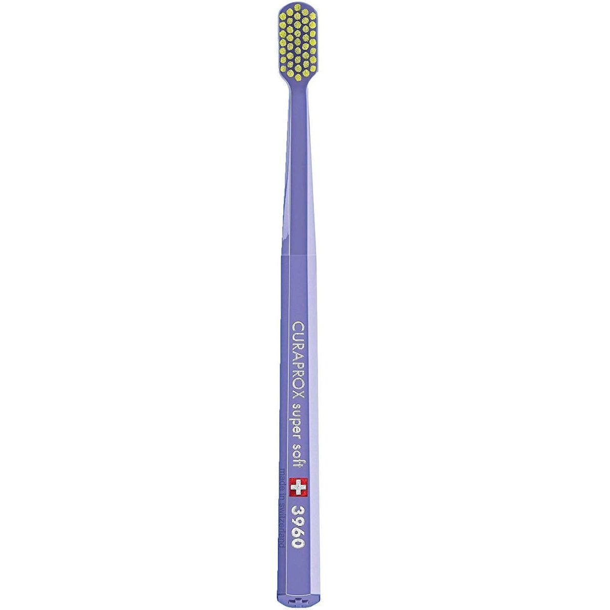 Curaprox CS 3960 Super Soft Toothbrush Πολύ Μαλακή Οδοντόβουρτσα με Εξαιρετικά Απαλές & Ανθεκτικές Ίνες Curen για Αποτελεσματικό Καθαρισμό 1 Τεμάχιο – Μωβ/ Κίτρινο