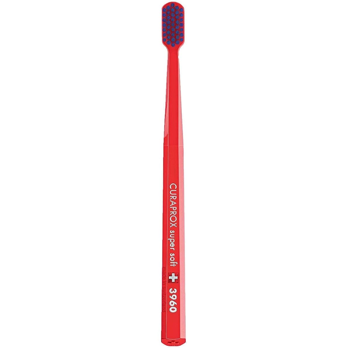 Curaprox CS 3960 Super Soft Toothbrush Πολύ Μαλακή Οδοντόβουρτσα με Εξαιρετικά Απαλές & Ανθεκτικές Ίνες Curen για Αποτελεσματικό Καθαρισμό 1 Τεμάχιο - Κόκκινο 49597