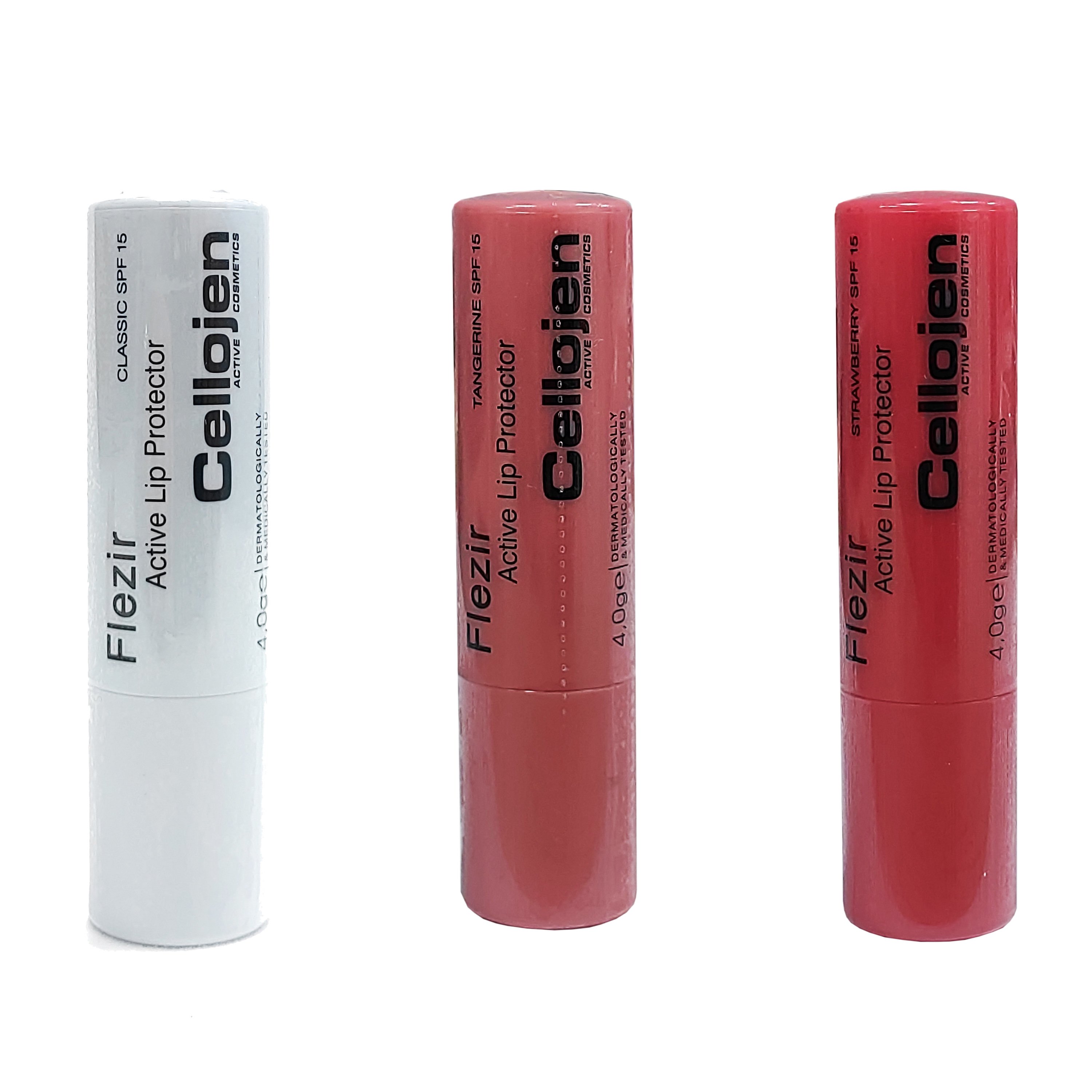 Cellojen Flezir Lip Protector Spf15 Εντατική Προστασία για Κατεστραμμένα, Αφυδατωμένα, Σκασμένα Χείλη 4gr – Cherry