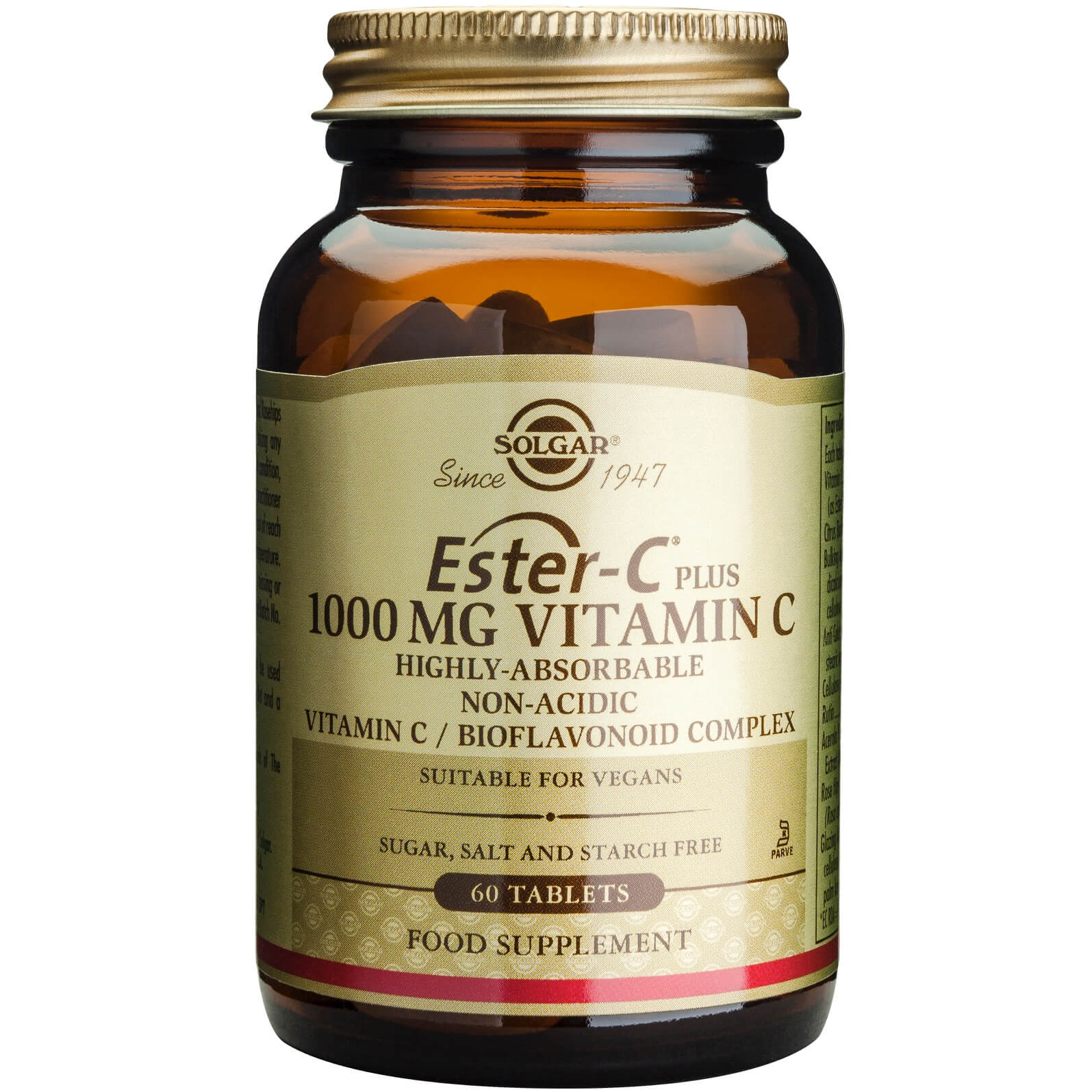 Solgar Ester-C 1000mg Συμπλήρωμα Διατροφής με μη Όξινη Μορφή Βιταμίνης C Tablets – 60 tabs