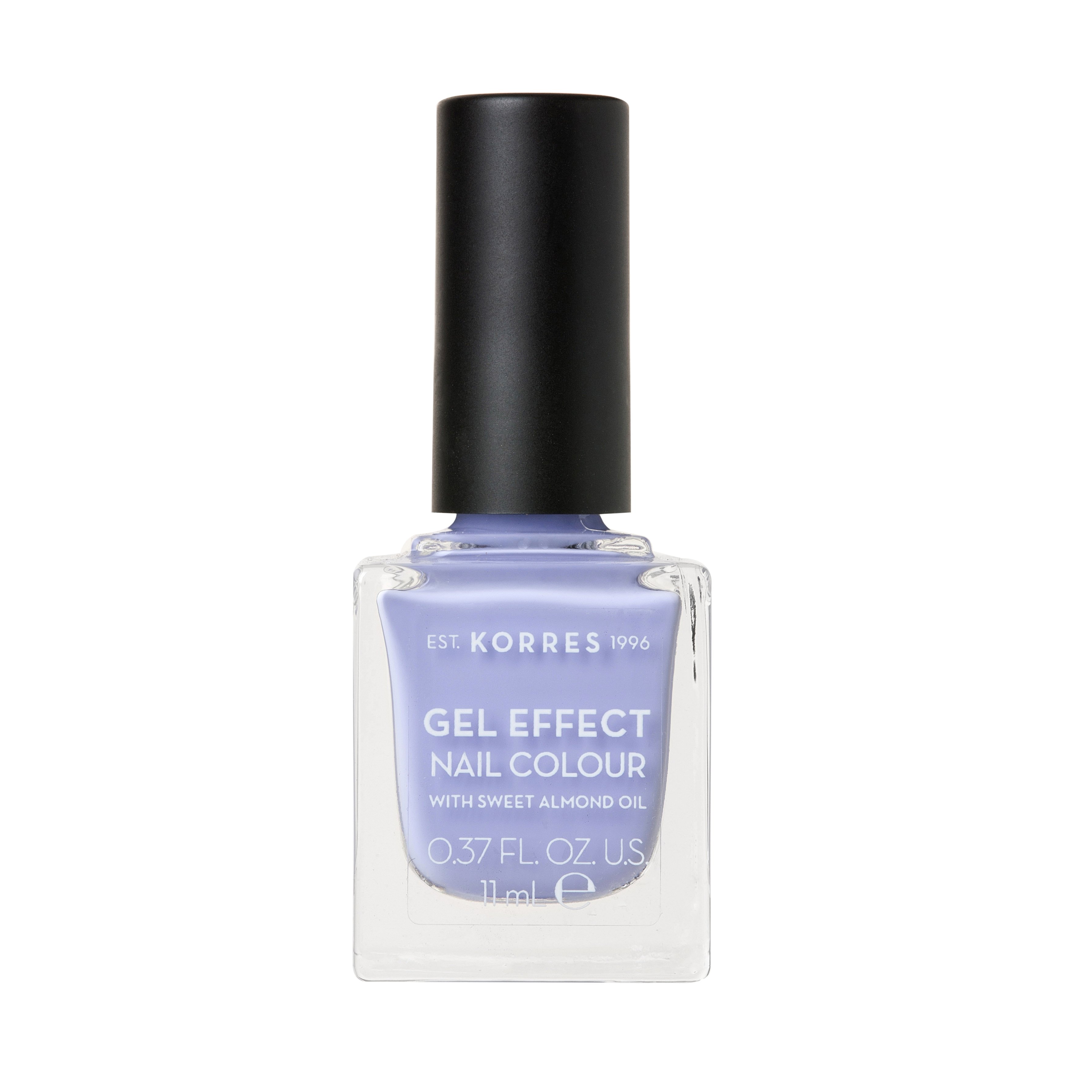 Korres Gel Effect Nail Colour Βερνίκι Νυχιών Απόλυτης Λάμψης & Διάρκειας, με Αμυγδαλέλαιο 11ml – LAVENDER PURPLE