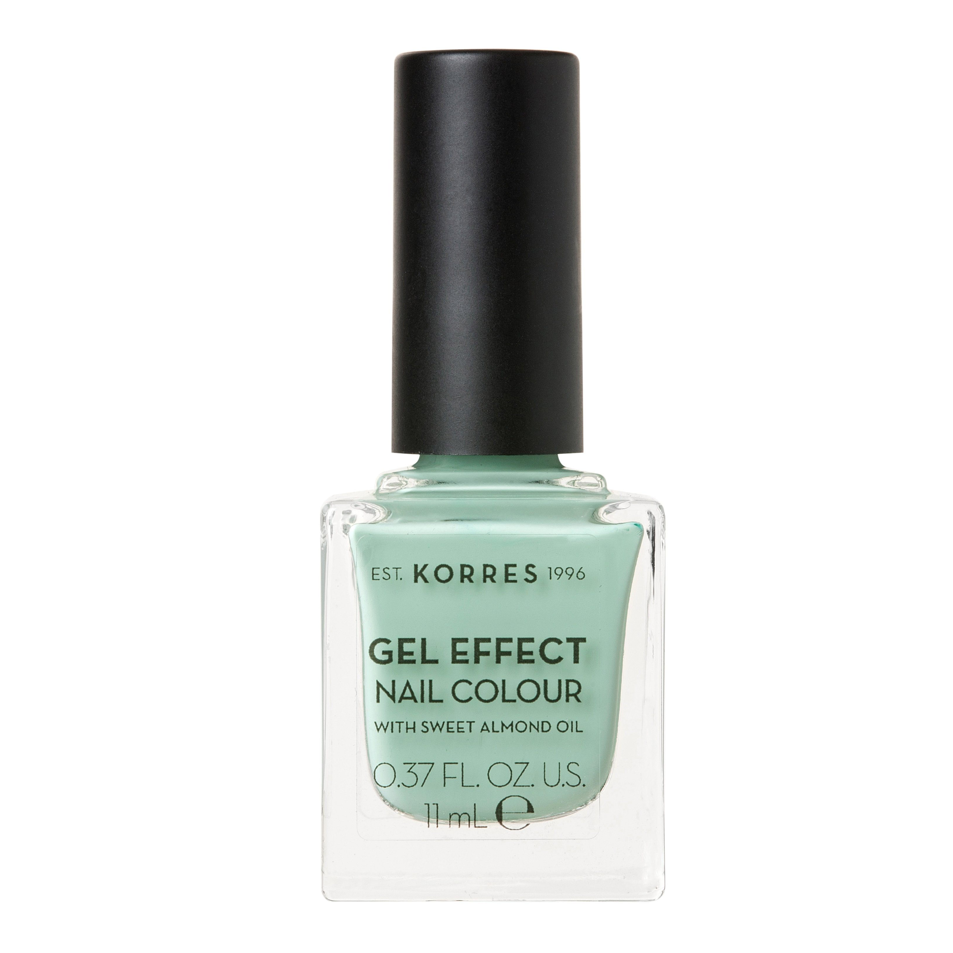 Korres Gel Effect Nail Colour Βερνίκι Νυχιών Απόλυτης Λάμψης & Διάρκειας, με Αμυγδαλέλαιο 11ml – MINT GREEN 35