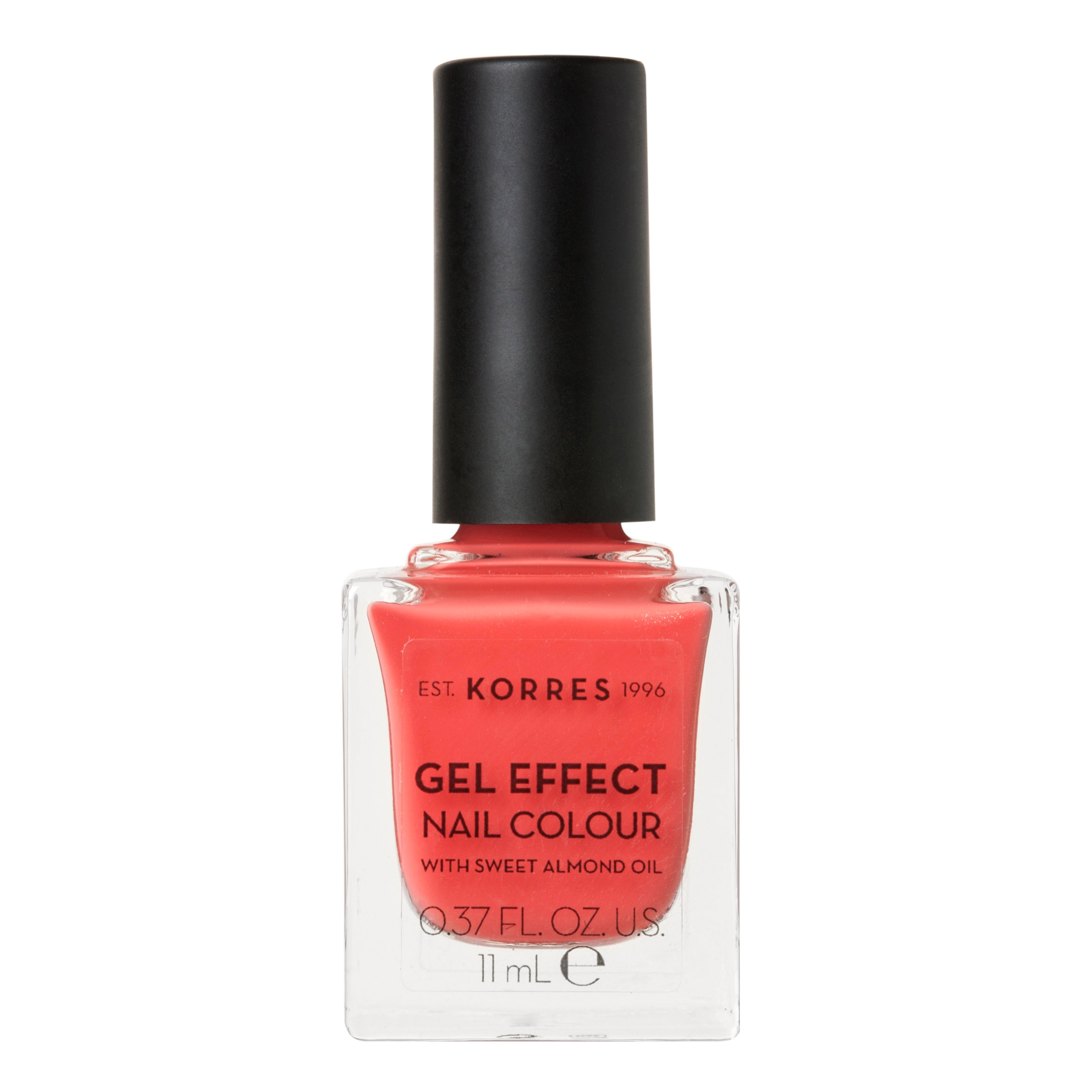 Korres Gel Effect Nail Colour Βερνίκι Νυχιών Απόλυτης Λάμψης & Διάρκειας, με Αμυγδαλέλαιο 11ml – PEACH SORBET 43