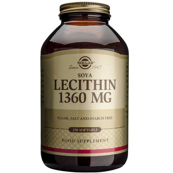 Solgar Lecithin 1360mg Συμπλήρωμα Διατροφής για τη Διατήρηση & τον Έλεγχο του Σωματικού Βάρους softgels – 250 softgels