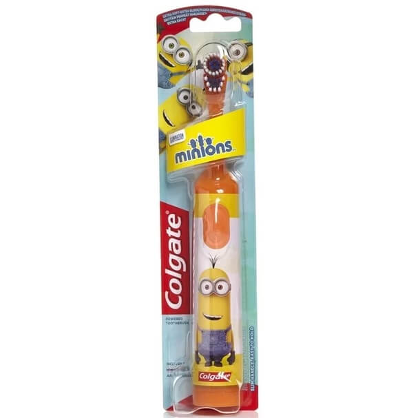 Colgate Minions Desing-It Battery Kids Extra Soft Παιδική Ηλεκτρική Οδοντόβουρτα Πολύ Μαλακή 1 Τεμάχιο – πορτοκαλί