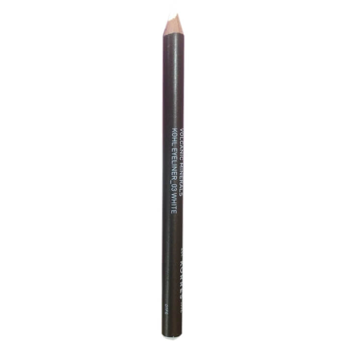 Korres Black Volcanic Minerals Kohl Eyeliner Σταθερό Αποτέλεσμα 1,14gr – 03 Λευκό
