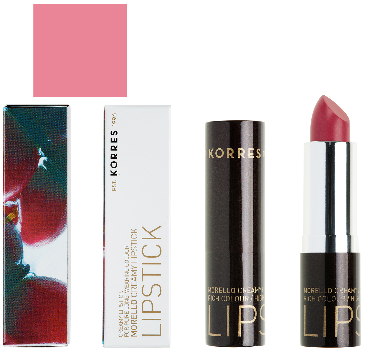 Korres Morello Creamy Lipstick Σταθερό & Λαμπερό Αποτέλεσμα 3.5gr – 15 ΓΛΥΚΟ ΡΟΖ