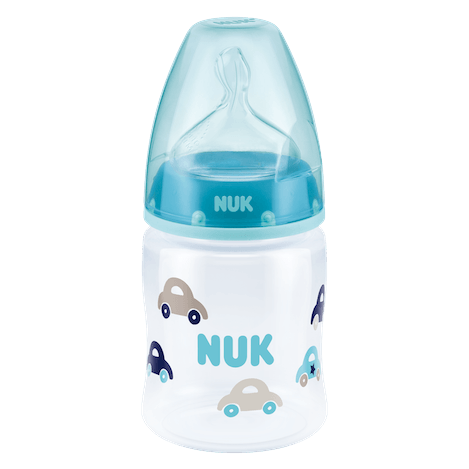 Nuk First Choice Plus Μπιμπερό Πολυπροπυλενίου (PP) Θηλή Σιλικόνης 150ml – μπλέ