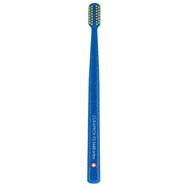 Curaprox CS 5460 Ortho Ultra Soft Ορθοδοντική Οδοντόβουρτσα 1 Τεμάχιο – Μπλε / Κίτρινο