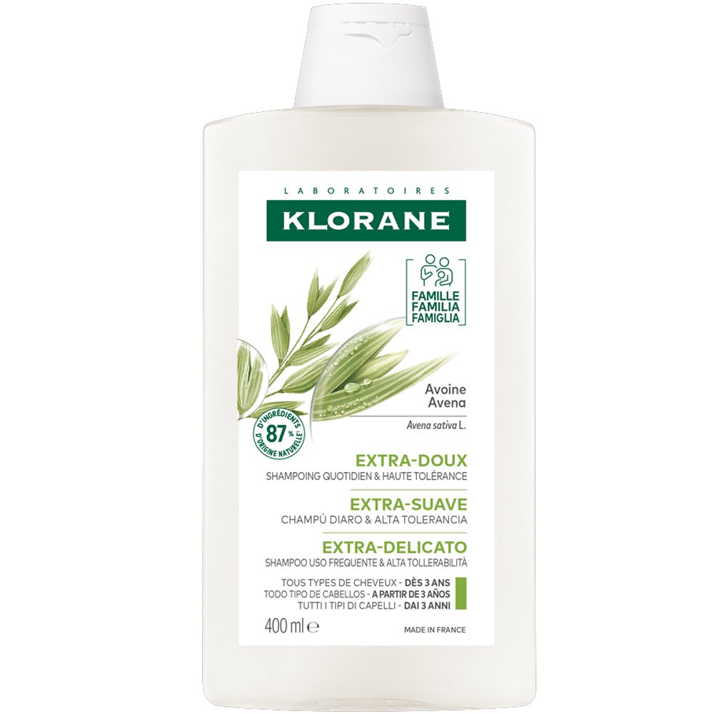 Klorane Oat Shampoo All Hair Types Σαμπουάν με Βιολογική Βρώμη που Προστατεύει το Τριχωτό της Κεφαλής & τα Μαλλιά Προσφέροντας Απαλή Αίσθηση 400ml