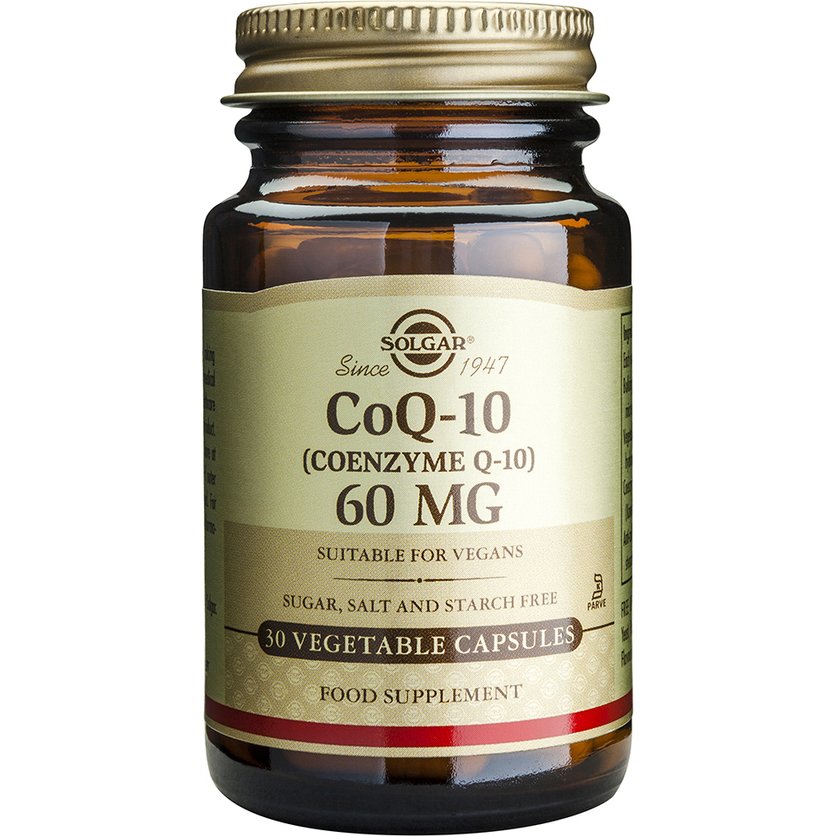 Coenzyme CoQ10 60mg veg.caps – Solgar,Συμπλήρωμα Διατροφής με Συνένζυμο Q10 με Αντιοξειδωτική και Αντιγηραντική Δράση – 30 caps