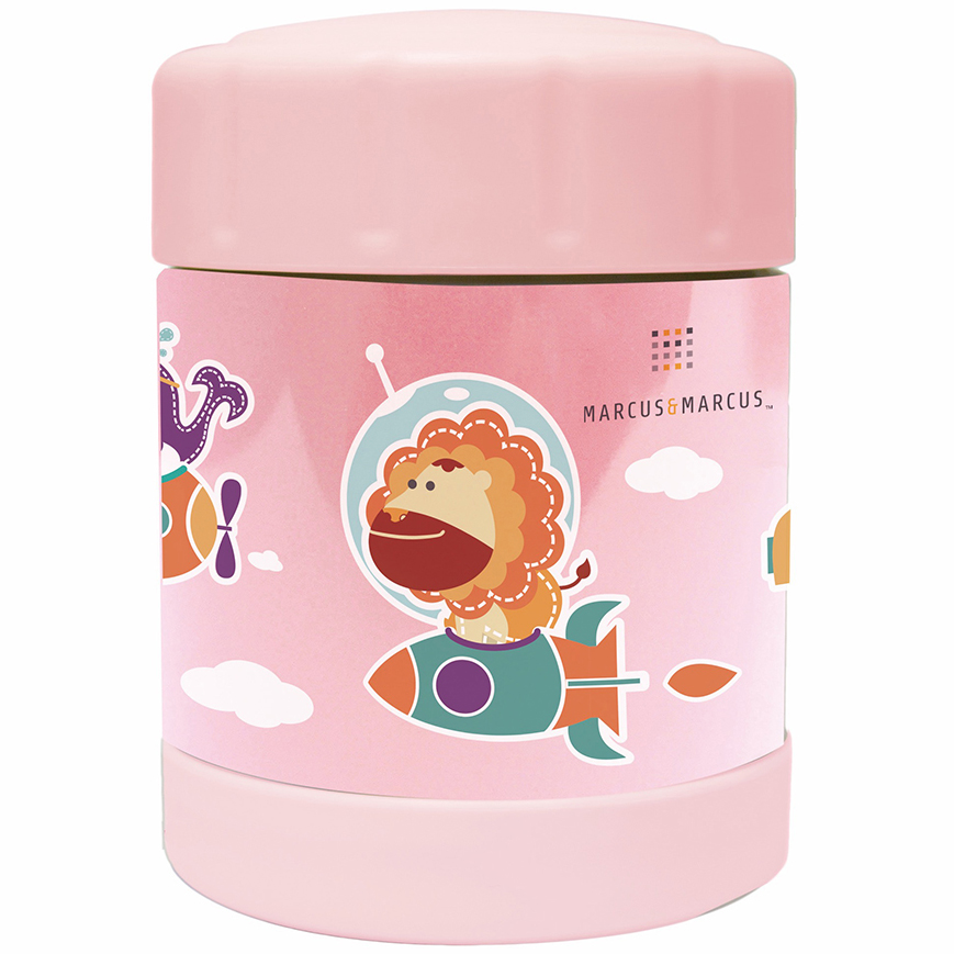 Marcus & Marcus Thermal Food Jar Ισοθερμικό Δοχείο Φαγητού Από Ανοξείδωτο Ατσάλι 350ml – ροζ