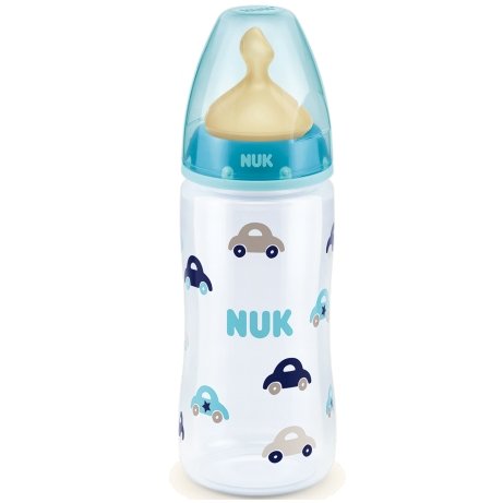 Nuk First Choice Plus Μπιμπερό Πολυπροπυλενίου (PP) με Θηλή Καουτσουκ 300ml – μπλέ