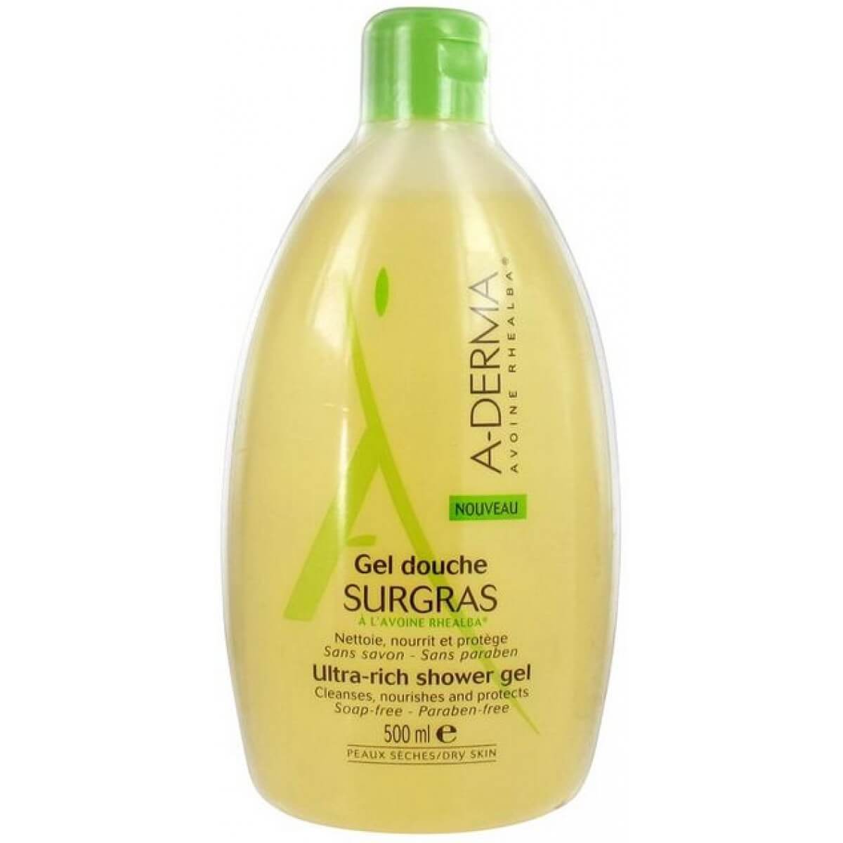 A-Derma Soins Originels Gel Douche Surgras Πλούσιο Gel Καθαρισμού για Ξηρά Δέρματα – 500ml