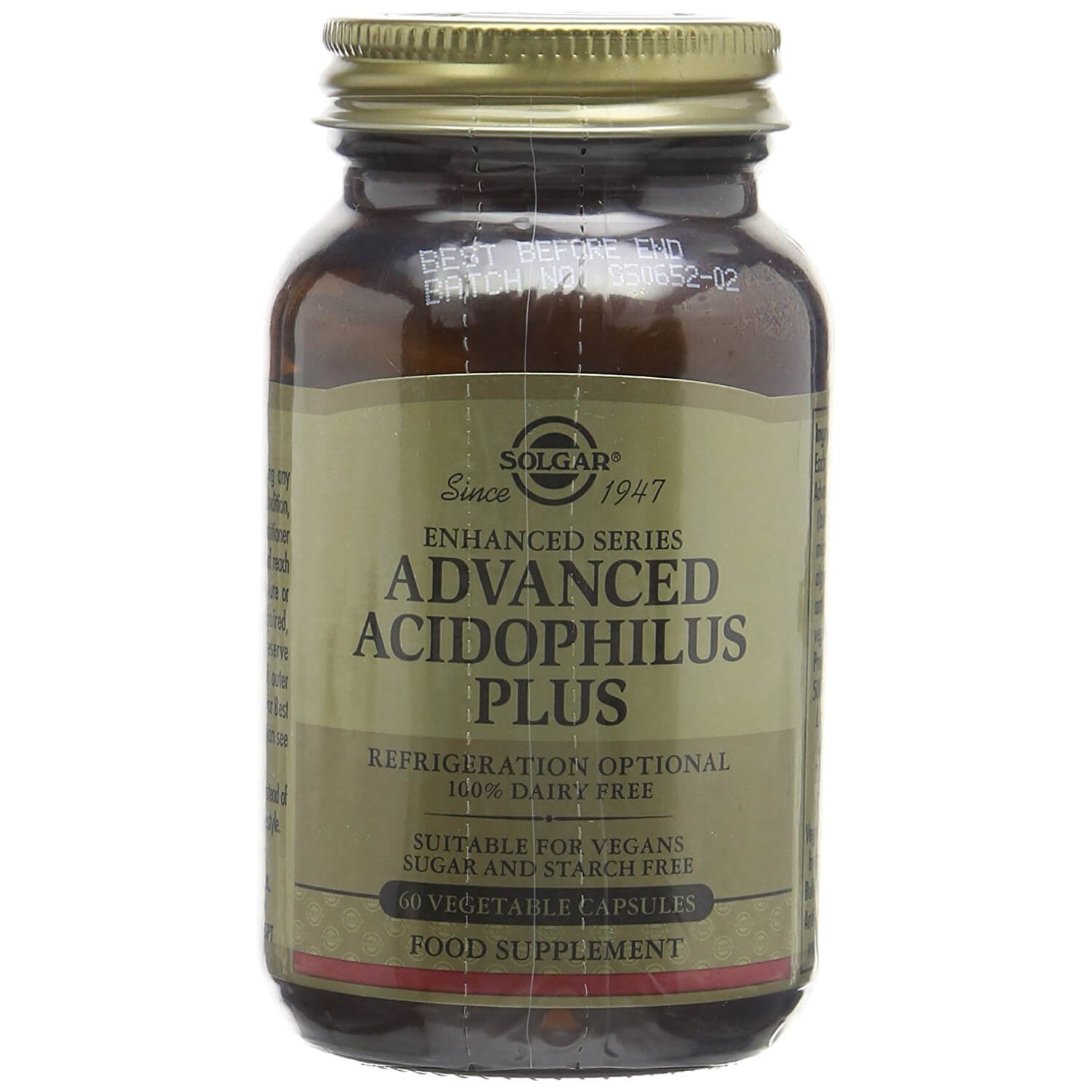 Solgar Advanced Acidophilus Plus Συμπλήρωμα Διατροφής για την Διατήρηση της Φυσιολογικής Λειτουργίας του Εντέρου veg.caps – 60 veg.caps