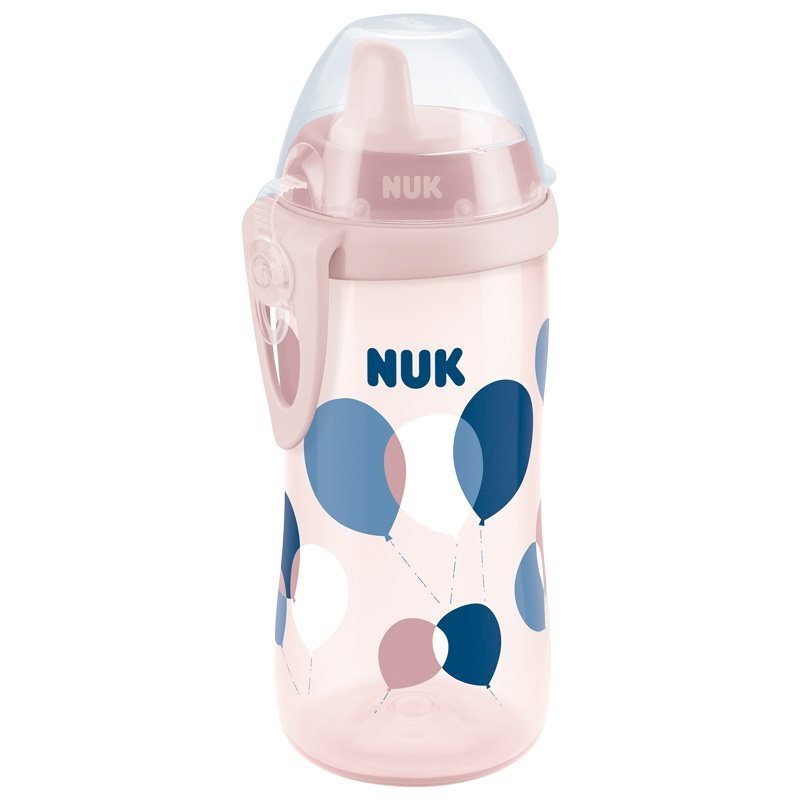 Nuk Παγουράκι Kiddy Cup με Ρύγχος & Κλιπ 12Μηνών+ , 300 ml – ροζ