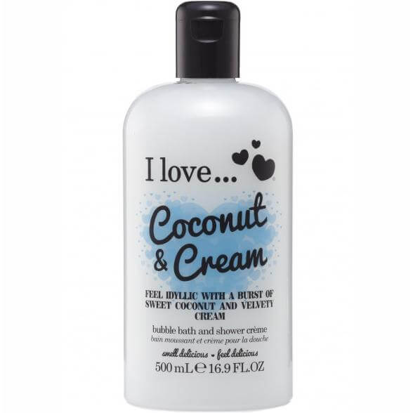 I love… Bath & Shower Creme Ενυδατικό Αφρόλουτρο 500ml – Coconut & Cream