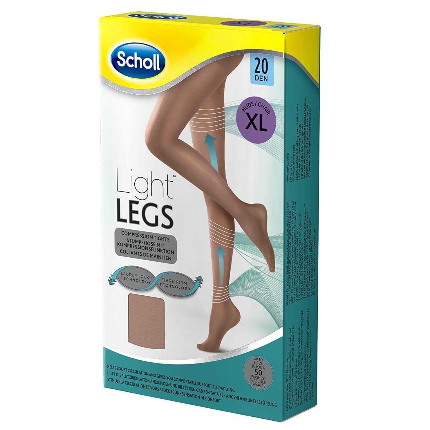 Dr Scholl Light Legs 20 DEN Beige Καλσόν Διαβαθμισμένης Συμπίεσης με Τεχνολογία Fibre Firm σε Μπεζ Χρώμα – XL