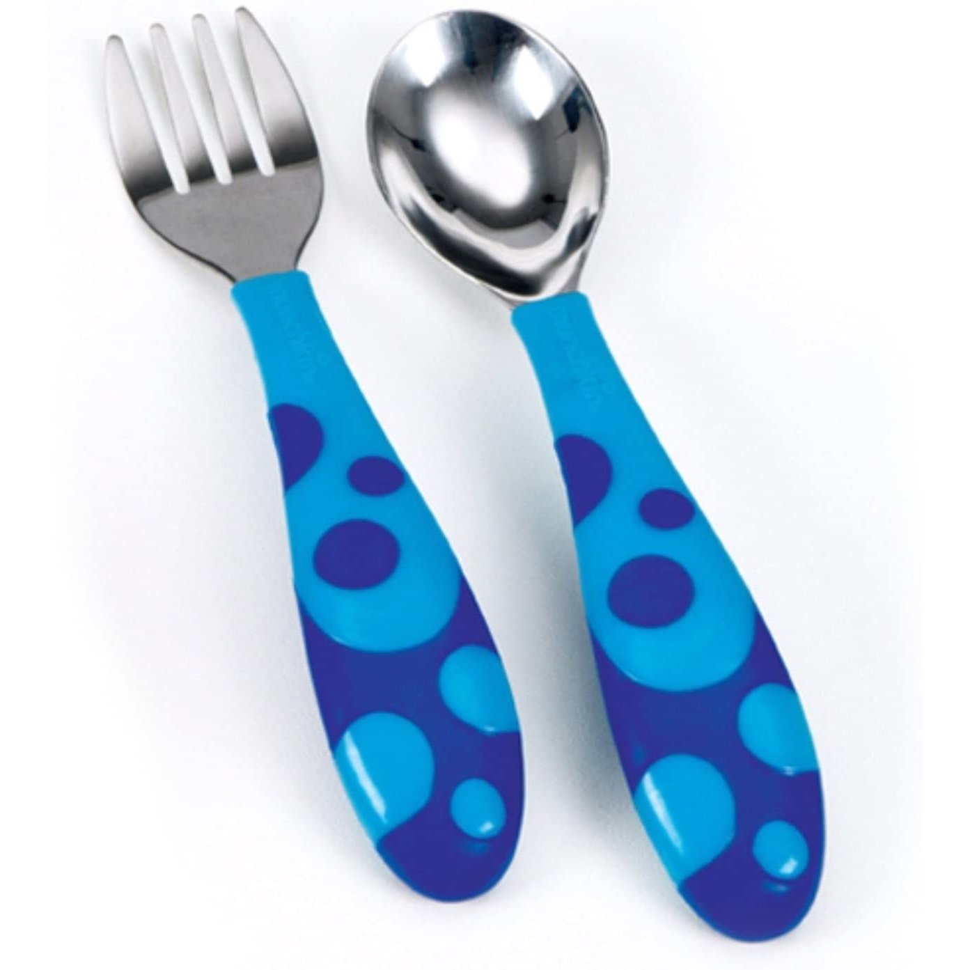 Munchkin Toddler Fork & Spoon Set Σετ Πιρούνι – Κουτάλι Χωρίς BPA 12m+ – γαλάζιο