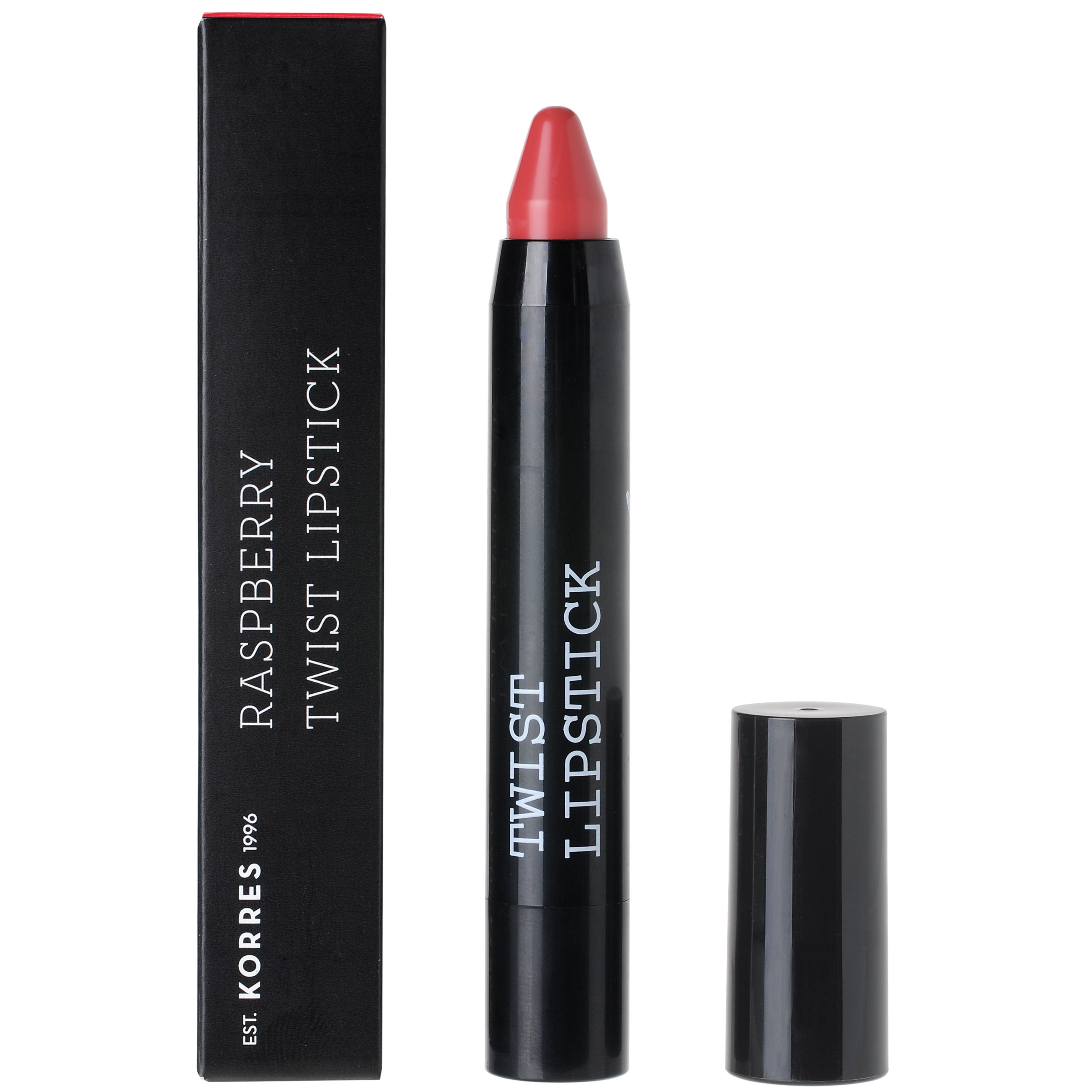 Korres Twist Lipstick Raspberry Μοναδική Κάλυψη, Χωρίς να Ξηραίνει τα Χείλη για Πλούσιο Χρώμα & Λάμψη 2.5gr – Luscious