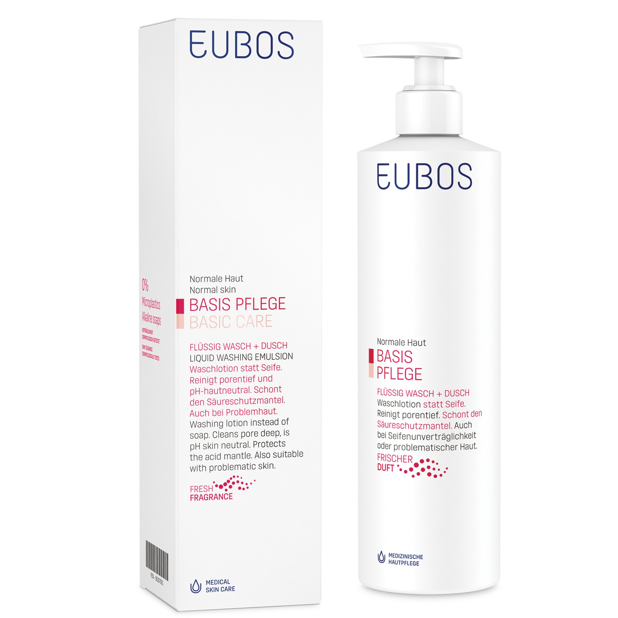 Eubos Liquid Washing Emulsion Red Υγρό Καθαρισμού, για τον Καθημερινό Καθαρισμό και την Περιποίηση Προσώπου και Σώματος – 400ml