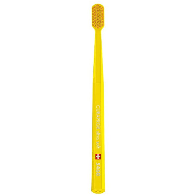 Curaprox CS 5460 Ultra Soft Οδοντόβουρτσα με Εξαιρετικά Απαλές – Ανθεκτικές Τρίχες Curen για Αποτελεσματικό Καθαρισμό – κίτρινο