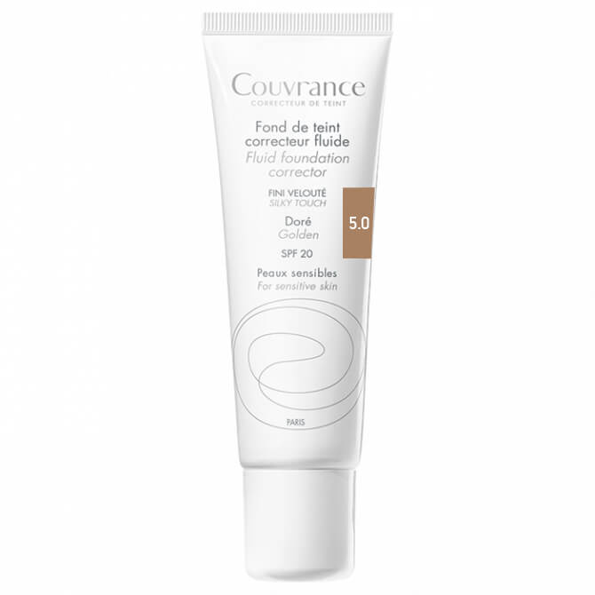 Avène Avene Couvrance Fond te Teint Correcteur Fluide Spf 20 Υγρό Διορθωτικό Make-up 30ml - Dore (5.0)