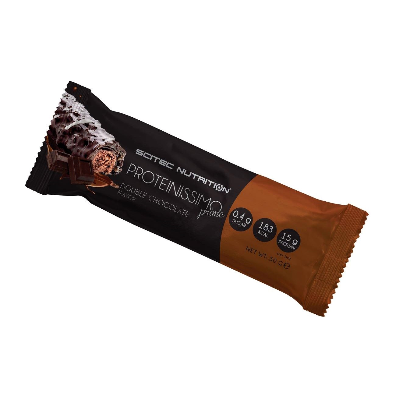 Scitec Nutrition Proteinissimo Prime Μπάρα Πρωτεΐνης 50gr – Double Chocolate