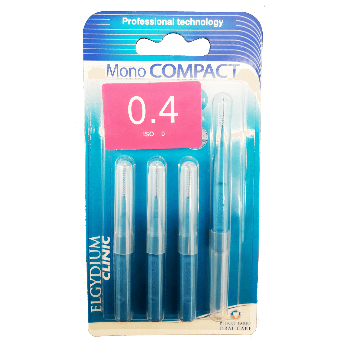 ELGYDIUM Clinic Mono Compact Μεσοδόντεια βουρτσάκια 4 τμχ – 0.4
