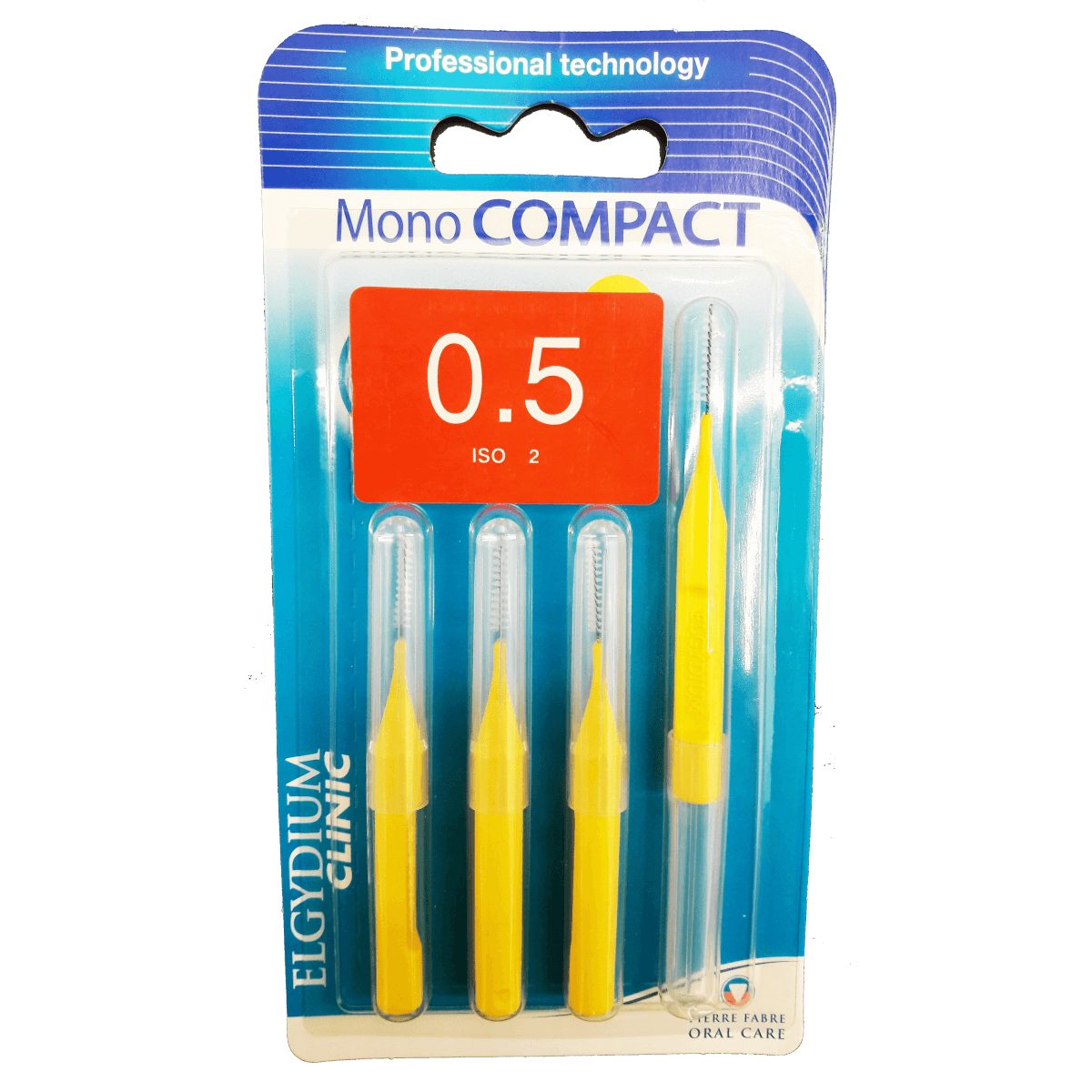ELGYDIUM Clinic Mono Compact Μεσοδόντεια βουρτσάκια 4 τμχ – 0.5
