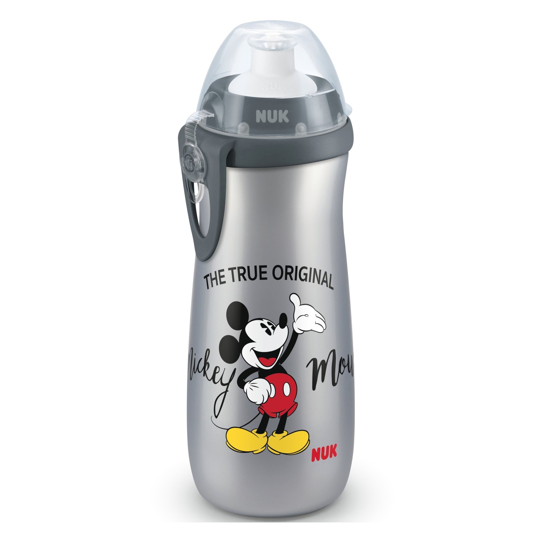 Nuk Sports Cup Mickey Παγουράκι Πολυπροπυλενίου BPA Free 450ml – γκρι