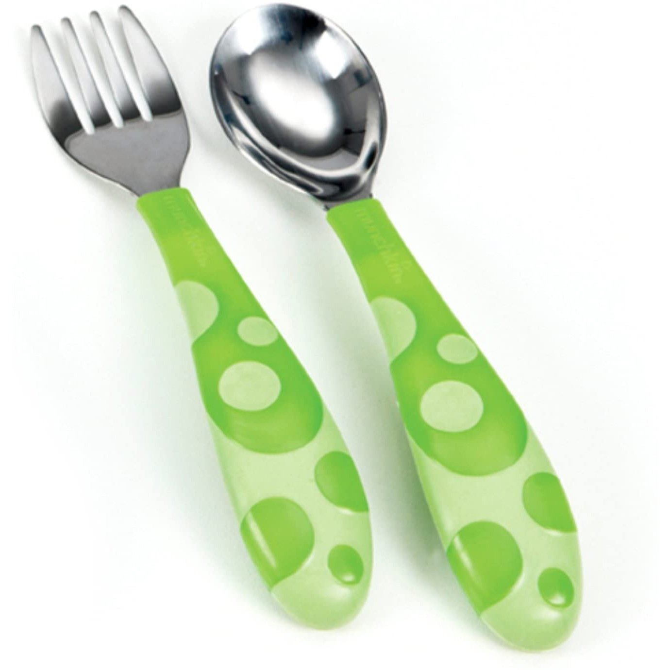 Munchkin Toddler Fork & Spoon Set Σετ Πιρούνι – Κουτάλι Χωρίς BPA 12m+ – πράσινο