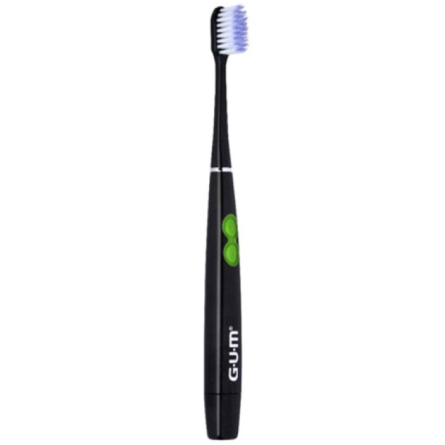 Gum Activital Sonic Soft 4110 Οδοντόβουρτσα Παλμικής Κίνησης για Έναν Απαλό & Βαθύ Καθαρισμό & Δώρο 2 Κεφαλές Αντικατάστασης – μαύρο