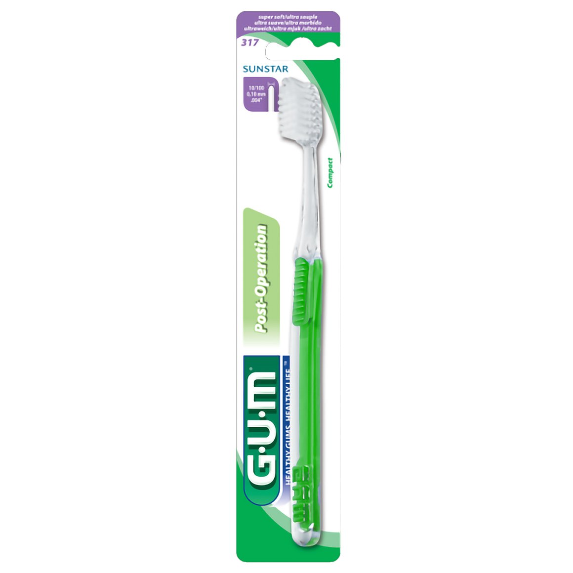 Gum Post-Operation Compact Super Soft Οδοντόβουρτσα (317) – πράσινο