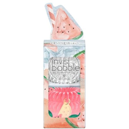 Invisibobble Happy Hour Duo Pack Λαστιχάκια για Όλους τους Τύπους Μαλλιών 6 τεμάχια – Smooth Melons