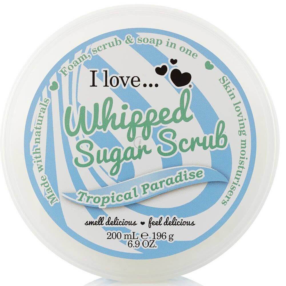 I love… Whipped Sugar Scrub Ενυδατικό Απολεπιστικό Σώματος με Ζάχαρη & Φυσικά Συστατικά 200ml – Tropical Paradise