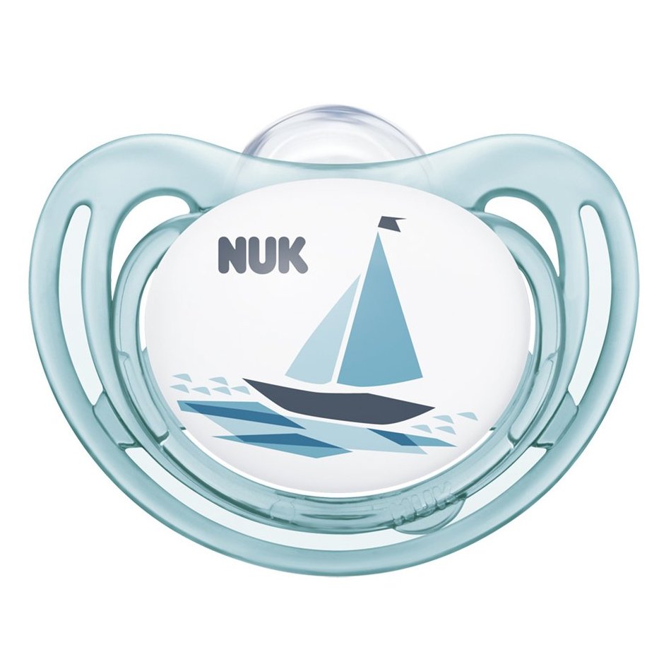 Nuk Freestyle Ορθοδοντική Πιπίλα Σιλικόνης 1 Τεμάχιο – 18-36 Μηνών Γαλάζια