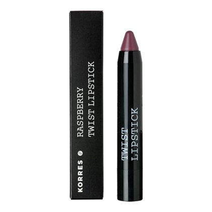 Korres New Twist Lipstick Raspberry Βατόμουρο Μοναδική Κάλυψη, Χωρίς να Ξηραίνει τα Χείλη 2,50mL – DRAMATIC