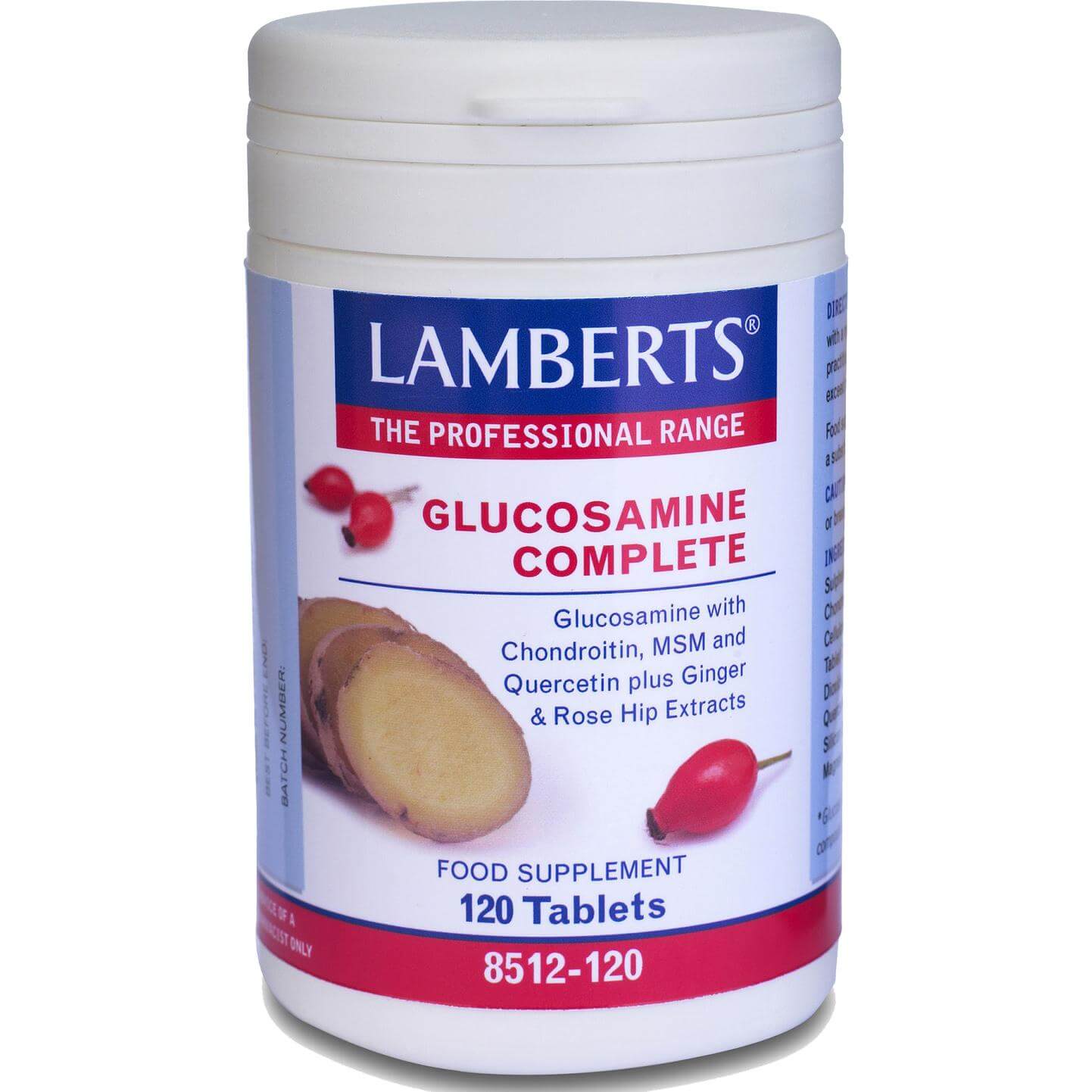 Lamberts Glucosamine Complete Συμπλήρωμα Διατροφής με Δραστικά Συστατικά για την Φροντίδα των Αρθρώσεων – 120 tabs