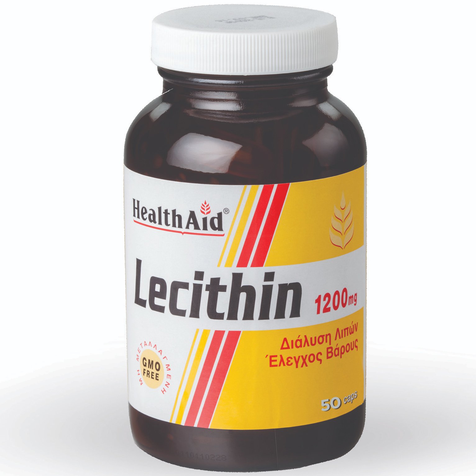 Health Aid Super Lecithin Συμπλήρωμα Διατροφής Φυσικής Λιποδιάλυσης 1200mg – 50 tabs