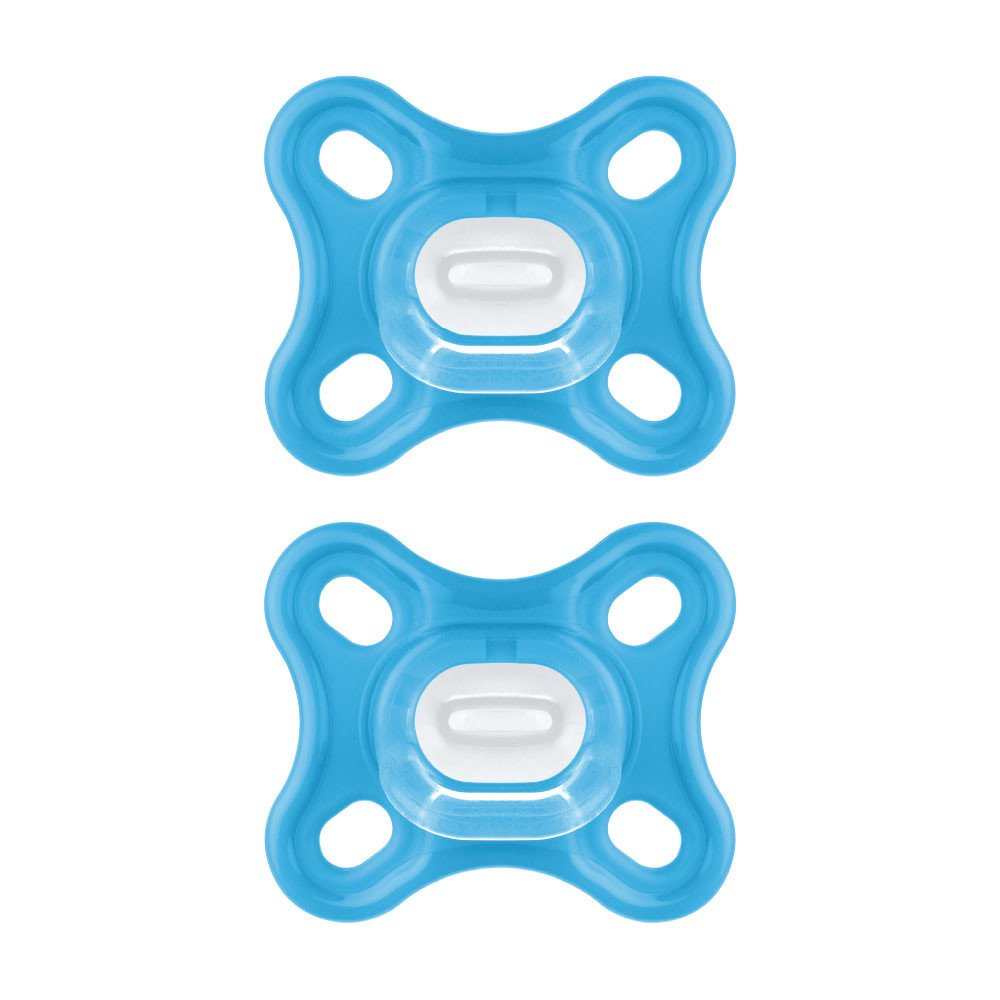 Mam Comfort Ορθοδοντική Πιπίλα Όλο Σιλικόνη Κωδ 126S από 0 Έως 2 Μηνών 2 Τεμάχια – Γαλάζιο – Γαλάζιο