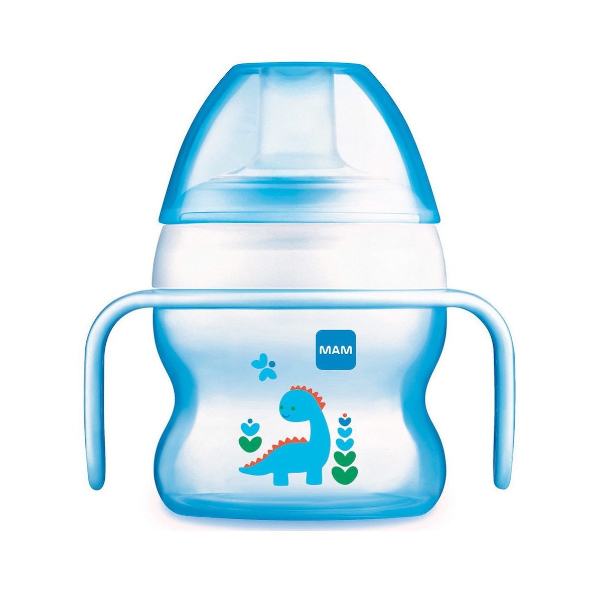 Mam Starter Cup Κωδ 462 Το Πρώτο Ποτηράκι του Μωρού, με Χερουλάκια για Αυτόνομο Κράτημα & Πολύ Μαλακό Στόμιο από 4+ Μηνών 150ml – μπλέ