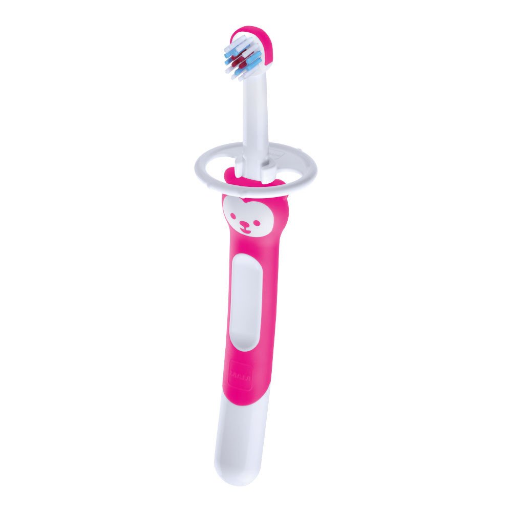 Mam Training Brush Βρεφική Εκπαιδευτική Οδοντόβουρτσα Κωδ 605 από 5+ Μηνών 1 Τεμάχιο – ροζ